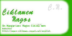 ciklamen magos business card